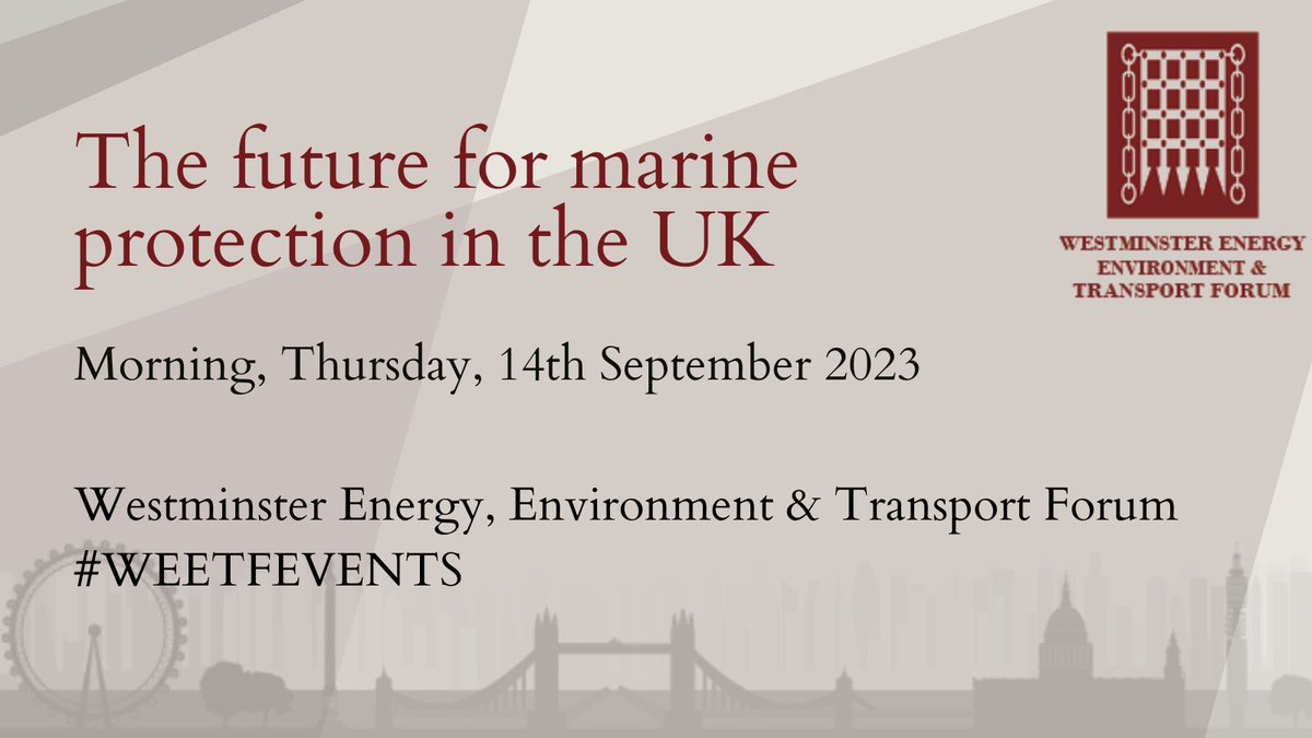 Are you interested in The future for marine protection in England? 

Join <a href="/WEETFEvents/">WEETF Events</a> on the 14th September to discuss this with speakers including @naturalengland <a href="/AECOM/">AECOM</a> <a href="/FinanceEarth/">Finance Earth</a> @oliviathomas_ei <a href="/mcsuk/">Marine Conservation Society</a> <a href="/Sealemonsrock/">Kirsten Carter</a>! 

More information: westminsterforumprojects.co.uk/conference/Mar…