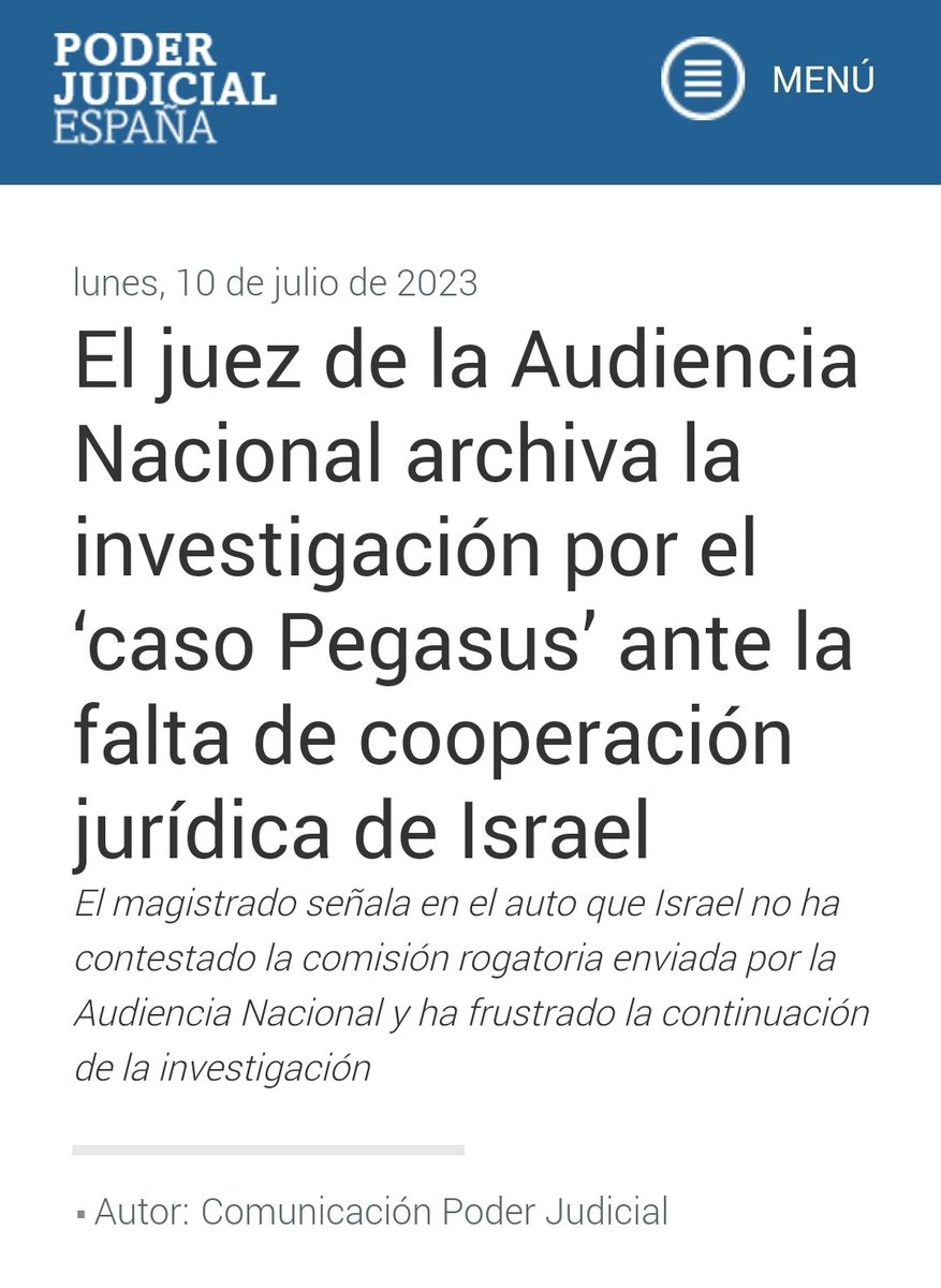 UACD_Youtube's tweet photo. LA AUDIENCIA NACIONAL ARCHIVA EL CASO DEL ESPIONAJE A LOS MÓVILES DEL GOBIERNO ANTE LA TOTAL FALTA DE COLABORACIÓN DEL GOBIERNO DE ISRAEL.

DICE QUE ES GRAVÍSIMO Y QUE HA PUESTO EN RIESGO LA SEGURIDAD NACIONAL.

¿QUÉ HA HECHO EL GOBIERNO? 
NADA.

Video:
https://t.co/Pha69qc6O6 https://t.co/VCJ5Bd4N9q