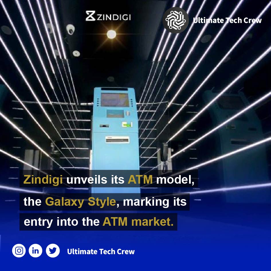 utc_connect's tweet image. Exciting news! Zindagi unveils the Galaxy Style ATM, latest addition in the financial world. With its sleek design and advanced features, get ready for a new era of convenient and stylish banking! 
#ZindagiATM #UTC #UltimateTechCrew
