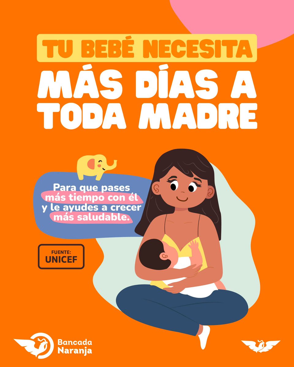 Qué a toda madre es formar un vínculo fuerte y saludable entre mamá y bebé.  

Por eso, en la Bancada Naranja proponemos ampliar las licencias de maternidad para fomentar el cuidado y desarrollo integral de los bebés.