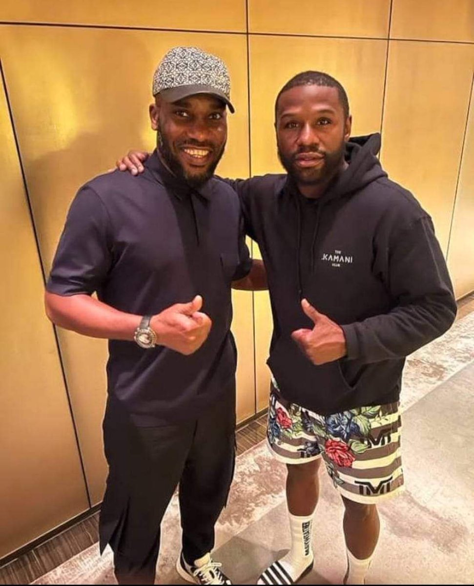 The meeting of two legends in UK Floyd Mayweather, the reigning World Boxing Heavyweight champion, and Jay Jay Okocha, the legendary Super Eagles former player. https://t.co/Khe249kGdr