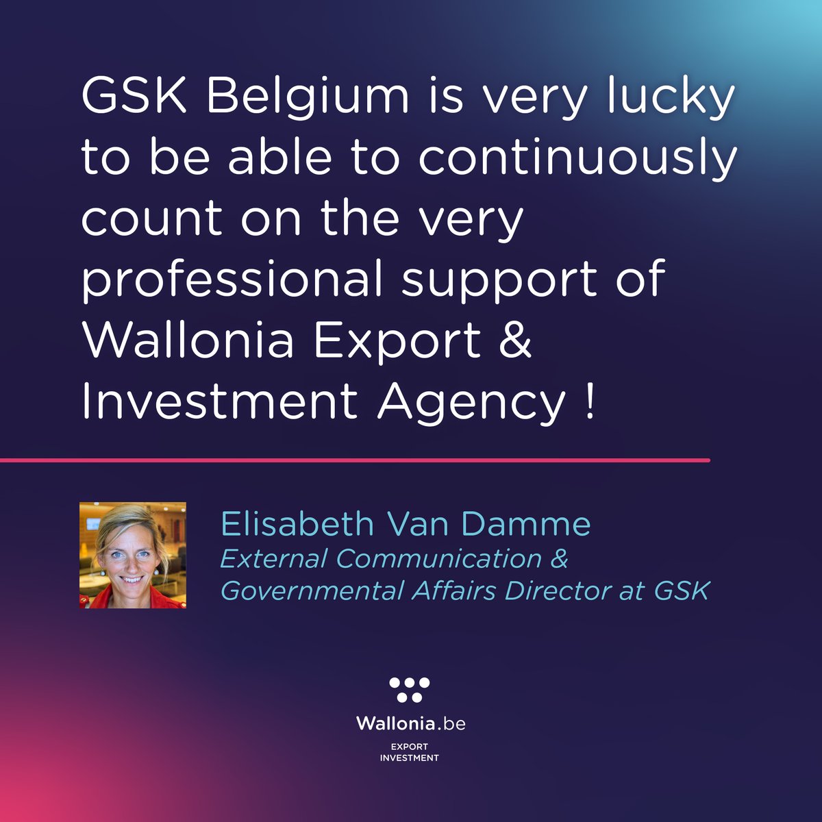 GSK Belgium a récemment signé un MOU avec Vietnam Pharmaceuticals Co. and EPLUS Research JSC afin de distribuer et administrer des vaccins au Vietnam.

Une mission économique sera organisée au Vietnam du 25/11 au 2/12, infos &amp; inscriptions : awex-export.be/fr/agenda/miss…