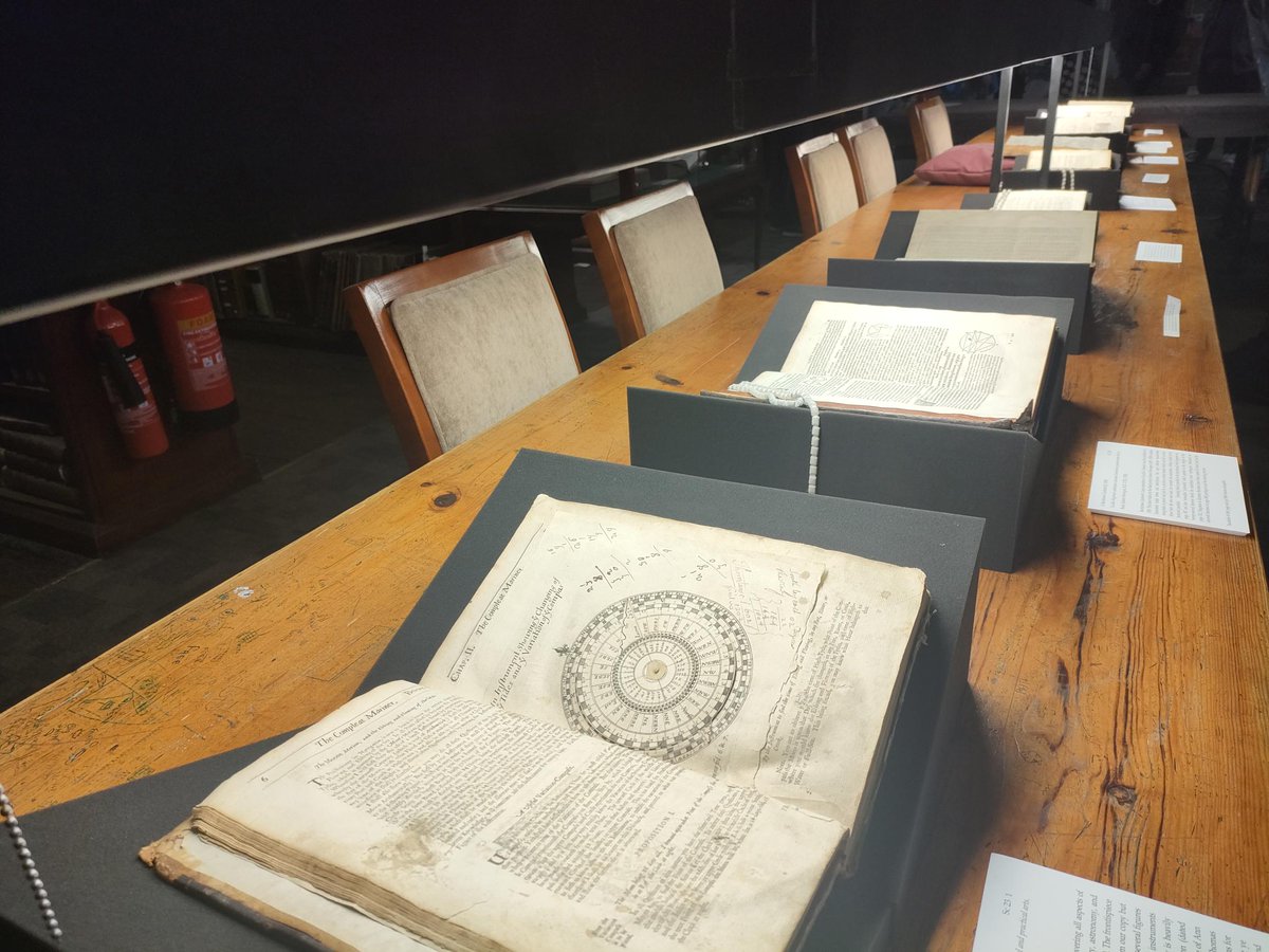 SCA_MULibrary's tweet photo. Delighted to welcome the Summer Maths Course from @MU_MathsStats to the #RussellLibrary this afternoon. Where we spoke about the history of the Russell Library and displayed some of the items in relation to the history of Maths. https://t.co/EJYZhkeMUd