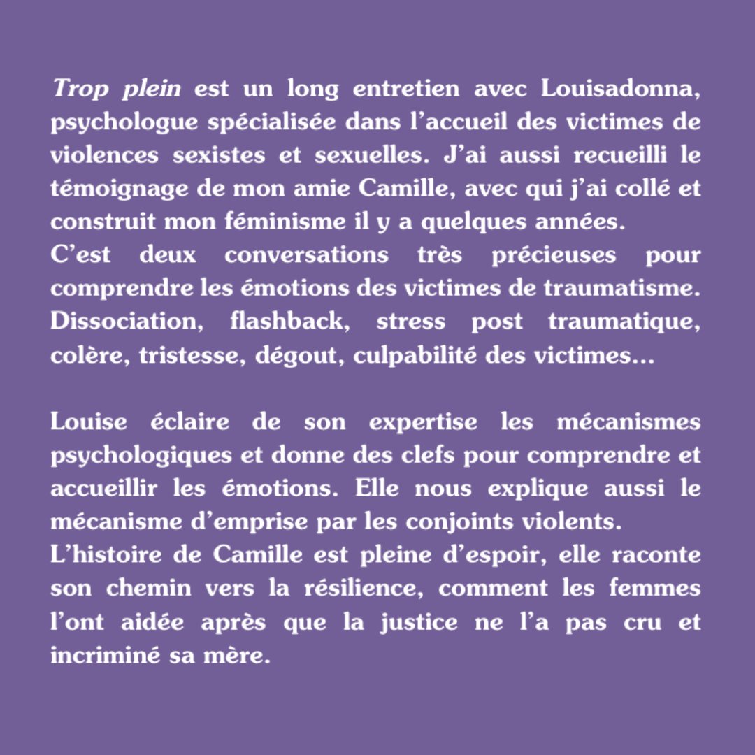 tassesdethe's tweet photo. Nouvel épisode en ligne !
Un traumatisme c'est toujours un trop plein d'émotions. Louise, psychologue et Camille, nous donnent de précieuses clefs pour comprendre les séquelles des victimes, et montrent la possibilité de s'en sortir.
#podcast #tuesforte #jetecrois https://t.co/VAzbNUuw5R