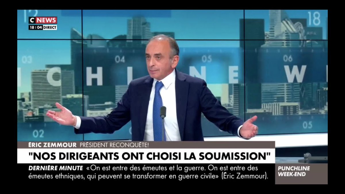 Bientôt 1 MILLION de vues sur la vidéo d’Éric Zemmour à propos des émeutes ! 🔥

Partagez la vidéo.
Likez-la.
Inscrivez un commentaire sur YouTube.

youtu.be/qH9HeUoOtYY