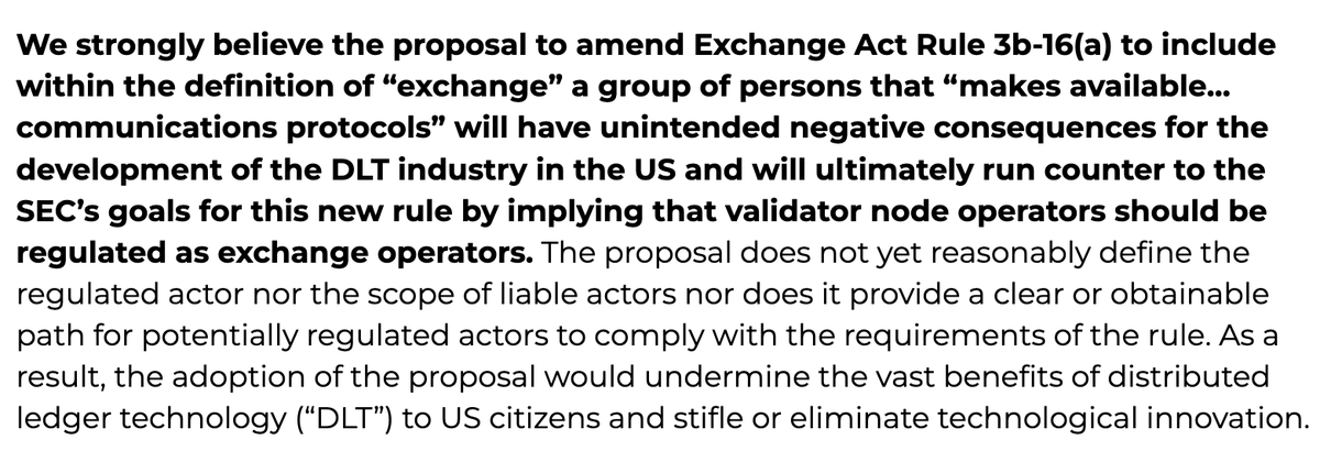 hedera's tweet photo. Last month - in response to proposed amendments by @SECGov to Exchange Act Rule 3b-16 Regarding the Definition of “Exchange” - #Hedera Chairman @brettmcdowell in collaboration with the Hedera Governing Council formally provided the SEC with recommendations and feedback, citing significant concerns regarding the potential unintended consequences the proposed changes could bring for #web3 and #DLT in the United States.

Read the full response here: https://t.co/BAKHvIvYls