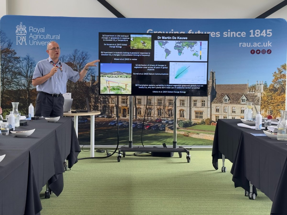 RoyalAgUni's tweet image. Today we welcomed colleagues from @BristolUni prior to a two-day visit from representatives from the Emirate of Sharjah in the UAE. Researchers presented on animal health, sustainable agriculture, soils and land contamination and remediation, and Earth observation.