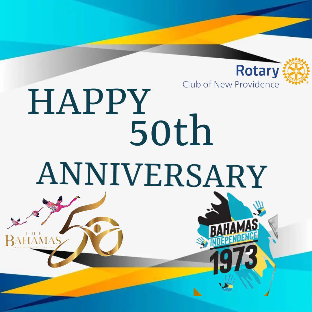 Happy 50th Independence Bahamas!! In celebration of our Golden Jubilee Independence Anniversary. #happyindependencebahamas #50jubilee #bahamas #RCNP #rotary