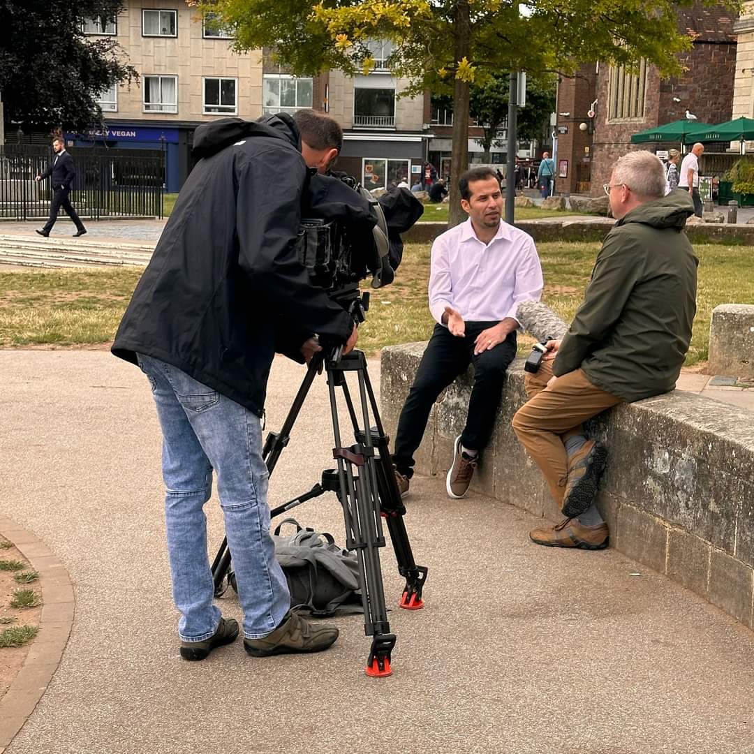 On ITV News West Country news soon. 📺🎥

<a href="/Khaledwka/">…..</a> - Community Activist.

#نكهة_خالد_السورية  #khaledstasteofsyria. #devon. #exeter.  #uk. #devonfood  #RefugeesWelcome