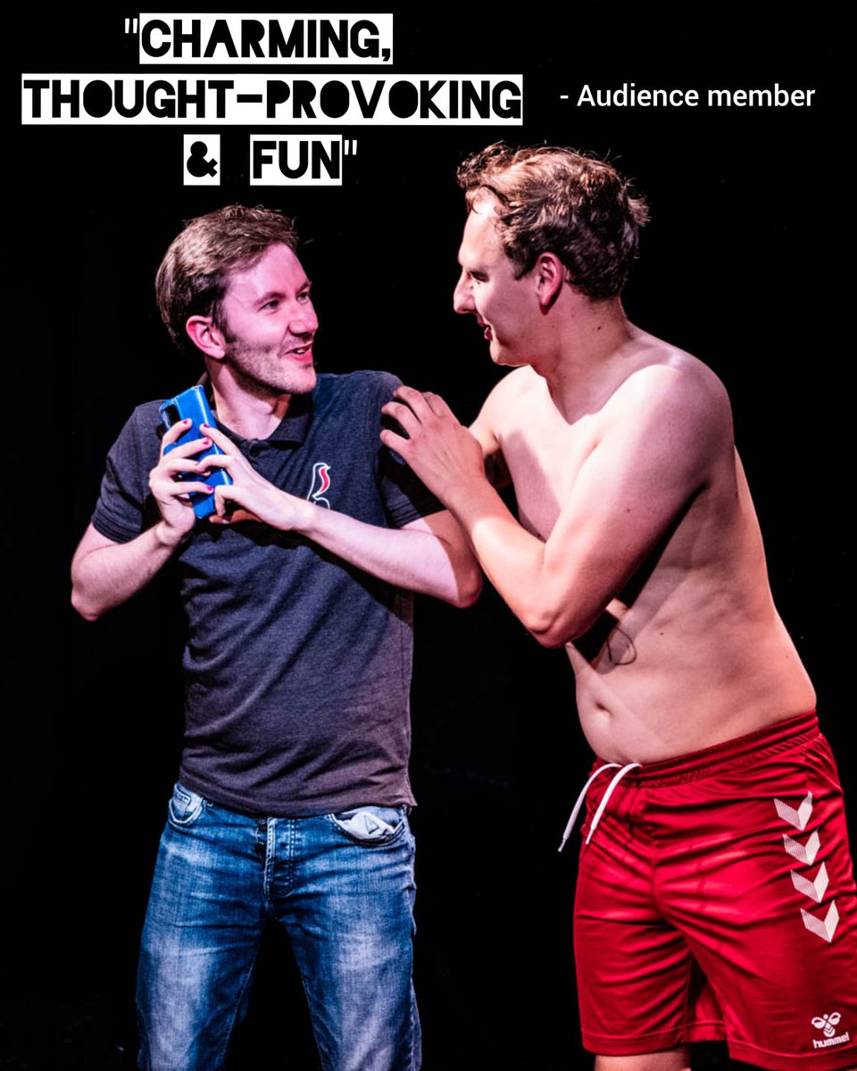PinTheatre's tweet photo. "CHARMING, THOUGHT-PROVOKING &amp; FUN"

Last night we had our first preview for He Wears It Well at The @AlmaTavTheatre and asked the audience to review the show in three words. We got some wonderful responses!

Get tickets to our second show tonight:

https://t.co/iw5tOIrmXu? https://t.co/chFDfWdFg2