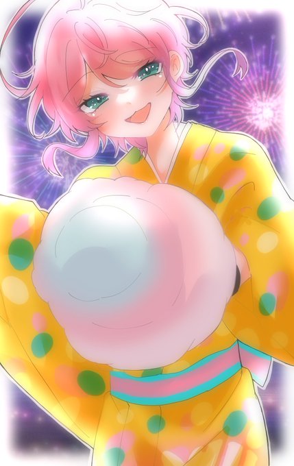 「cotton candy fireworks」 illustration images(Latest)