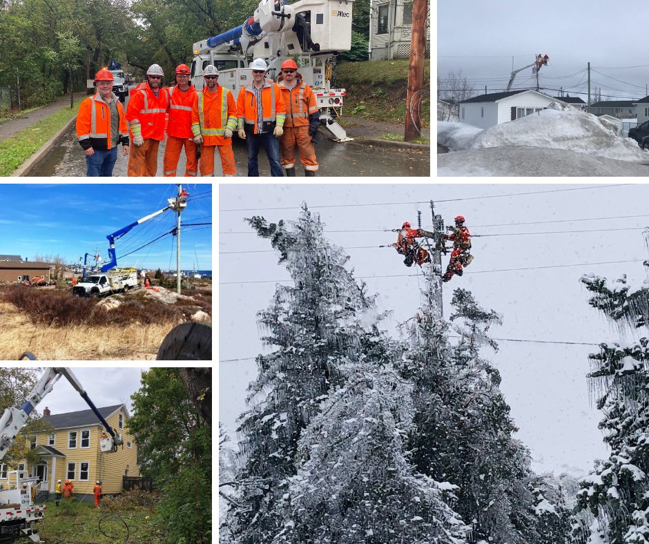 Today is National Lineworker Appreciation Day. These highly-trained, hard-working men &amp; women at Hydro help provide safe, reliable electricity in every corner of the province - often in the most remote areas and worst weather conditions. Join us in thanking them for all they do.