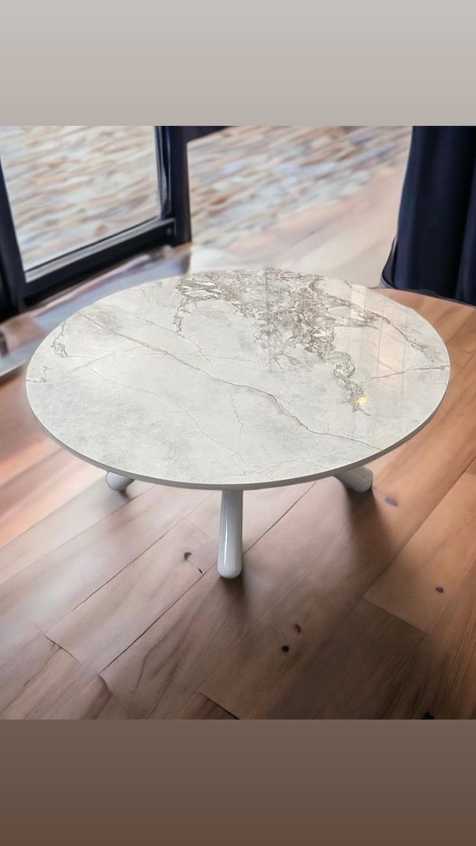 LessismoreF's tweet image. Introducing our exquisite marble coffee table, where luxury meets timeless beauty. 

The high polish pure marble stone top effortlessly captivates your attention, a true testament to quality. 

Supported by a legged orb design, this coffee table elevates your space to new levels