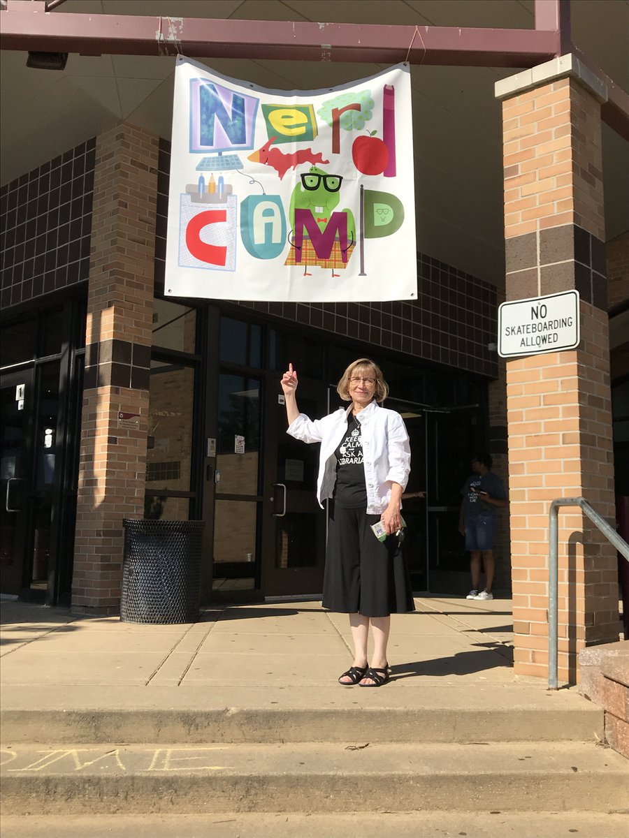 LibraryL's tweet image. Thank you @colbysharp for the amazing #nErDcampMI...such great learning, fellowship, and &apos;nerdy-ness&apos; to promote literacy. #OnceaNerdAlwaysaNerd