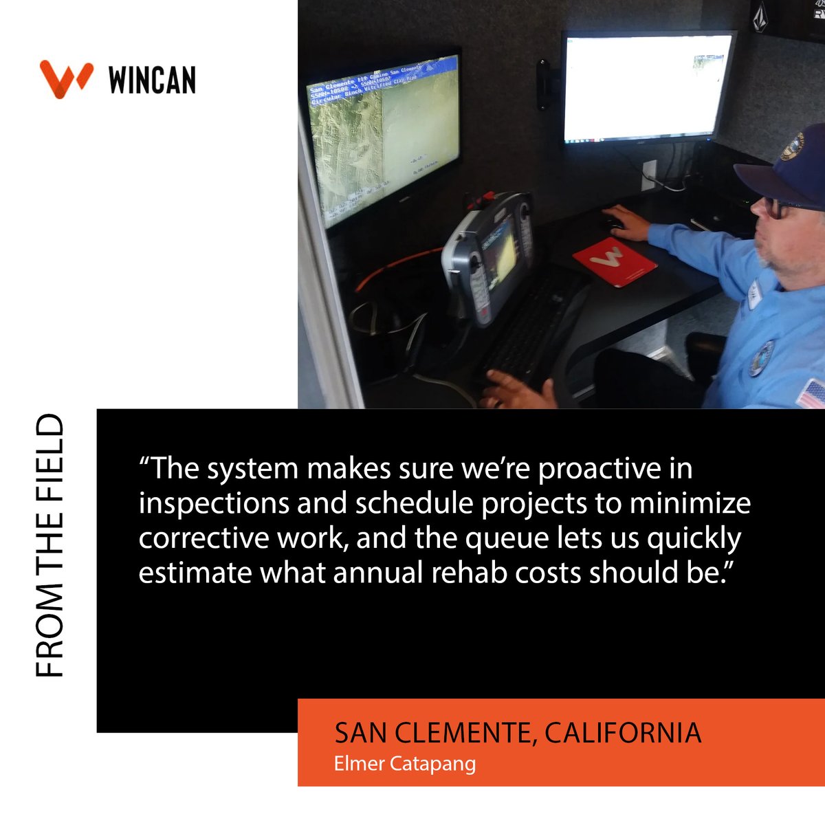WinCan's rehab planning tool allowed San Clemente, CA to more easily calculate costs, making it possible to take a proactive approach to sewer projects. Read the full story: hubs.ly/Q01WYHKB0

#WinCan #sewerinspection #wastewater