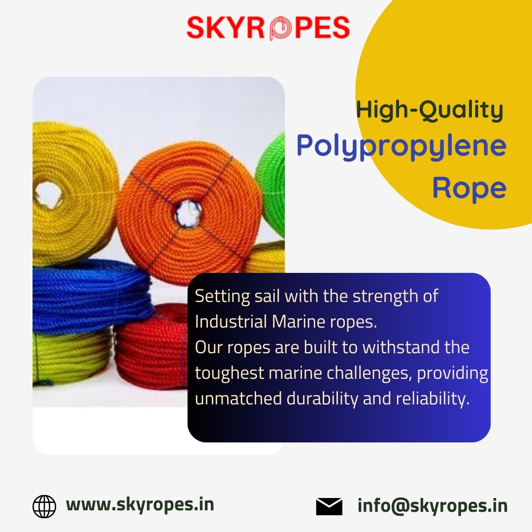 Unleash the strength of polypropylene rope for all your toughest challenges. Trust in its durability, versatility, and reliability. Get ready to conquer new heights. 💪🌟 

#PolypropyleneRope #StrengthAndVersatility #ReliablePerformance #ConquerNewHeights