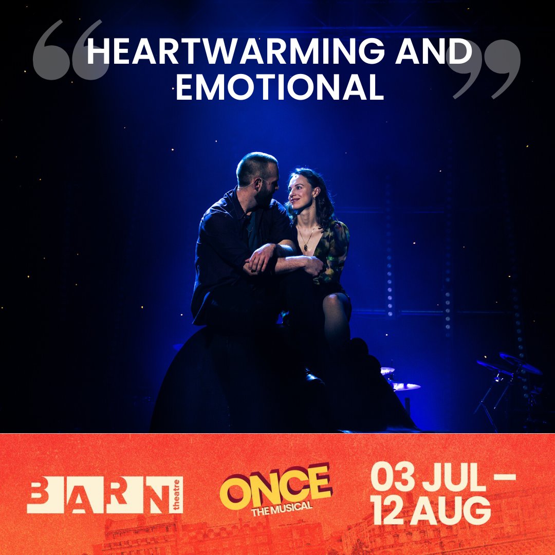 theBarnTheatre's tweet photo. "Once is definitely my happy place!"
Audience reviews of Once The Musical at The Barn Theatre. Have you booked your tickets?
https://t.co/xYknuPrRNc https://t.co/sa3CTuwUhE
