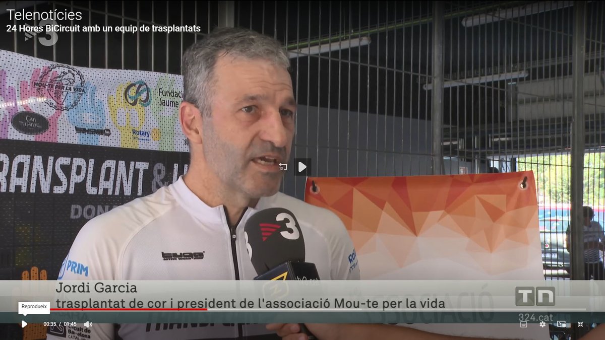 En Jordi Garcia va ser trasplantat de cor ara fa 6 anys a l’#hbellvitge i aquest cap de setmana ha participat en les 24 hores <a href="/BiCircuit/">BiCircuit</a>. 
Un autèntic exemple de superació. 💪
El seu testimoni via @ <a href="/324cat/">324.cat</a> 
📺bit.ly/44BZcGd
#pacientsHUB #orgullbellvitge