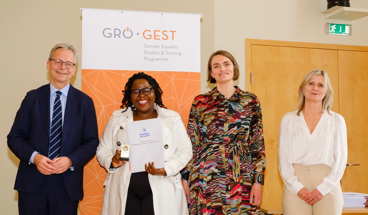 J_Madda's tweet photo. #BigGod_Smallgirl. I now have a first class postgraduate masters diploma in International Gender Equality Studies and Training from @Haskoli_Islands under the @gestgro programme. It was amazing to do this with 23 fellows from 16 different countries. #nothingforuswithoutus https://t.co/AfSp2UG0Lm