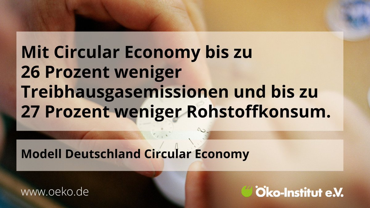 oekoinstitut's tweet photo. Durch eine #CircularEconomy könnten #Ressourcen geschont und das #Klima geschützt werden, freie Landnutzungsflächen könnten zum Schutz der #Biodiversität beitragen. Unsere Studie mit @wwf, @FraunhoferISI  FU Berlin zeigt, wie: https://t.co/BZzaK1kMCy https://t.co/6If7RacY36