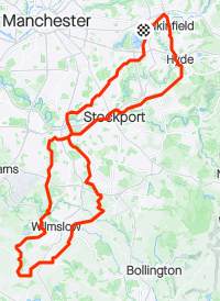 DuksCC's tweet photo. Yesterday saw just four of us set off from #Dukinfield Town Hall to #AlderleyEdge for the #cafe stop. Our #Portuguese rider, Emidio, wasn't feeling too good so I promised to keep the route as flat as possible and at a super manageable pace. And I held that promise true! #Duks https://t.co/c8qNS3fZK3