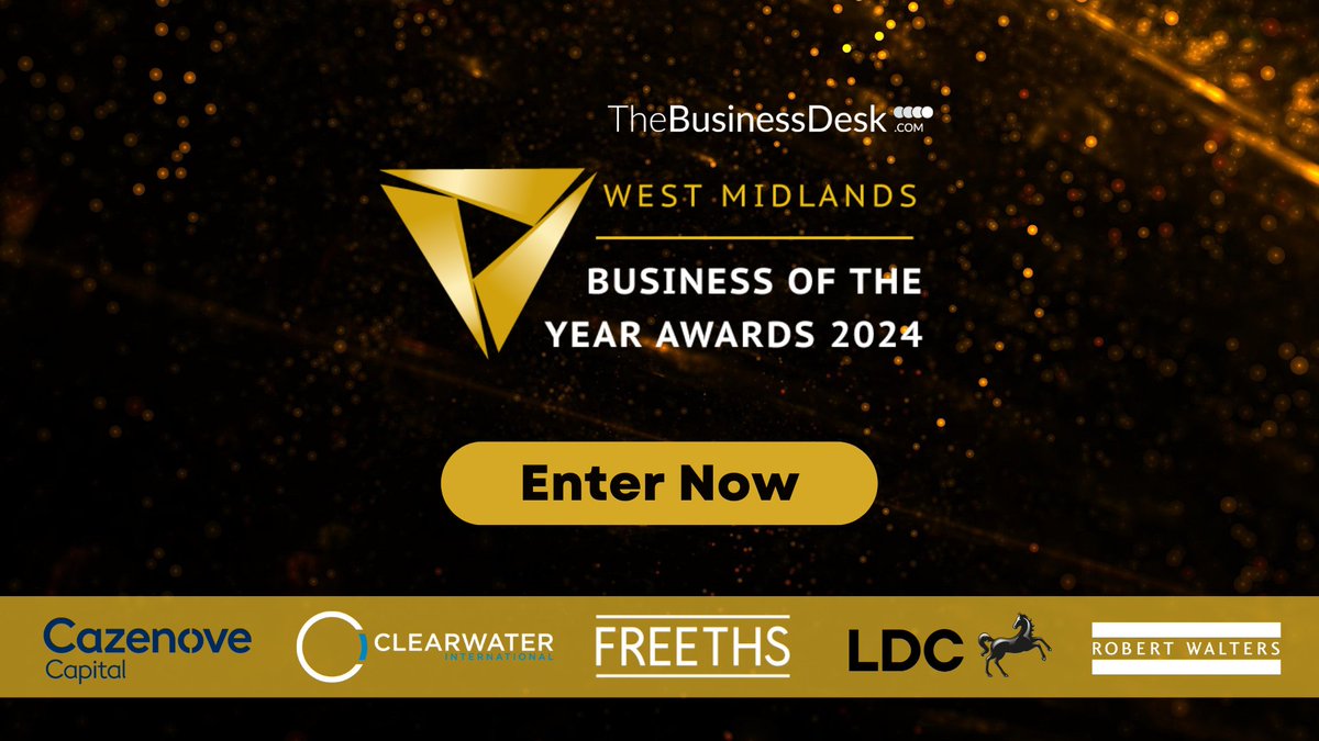 businessdeskwm's tweet photo. The deadline for entries to the Business of the Year awards has been extended due to many requests for late entries.

The deadline for entries is now midnight this Friday, 14 July 🏆

👉 https://t.co/LiKlJhVPPq

@cazenovecapital @CWICF @freeths @LDCPE @RobertWaltersPR https://t.co/hUJaXwQEaE