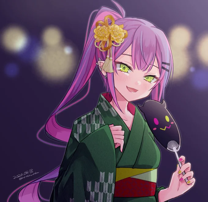 さいきん絵が描けてないから夏っぽい過去絵を載せてお茶を濁す日