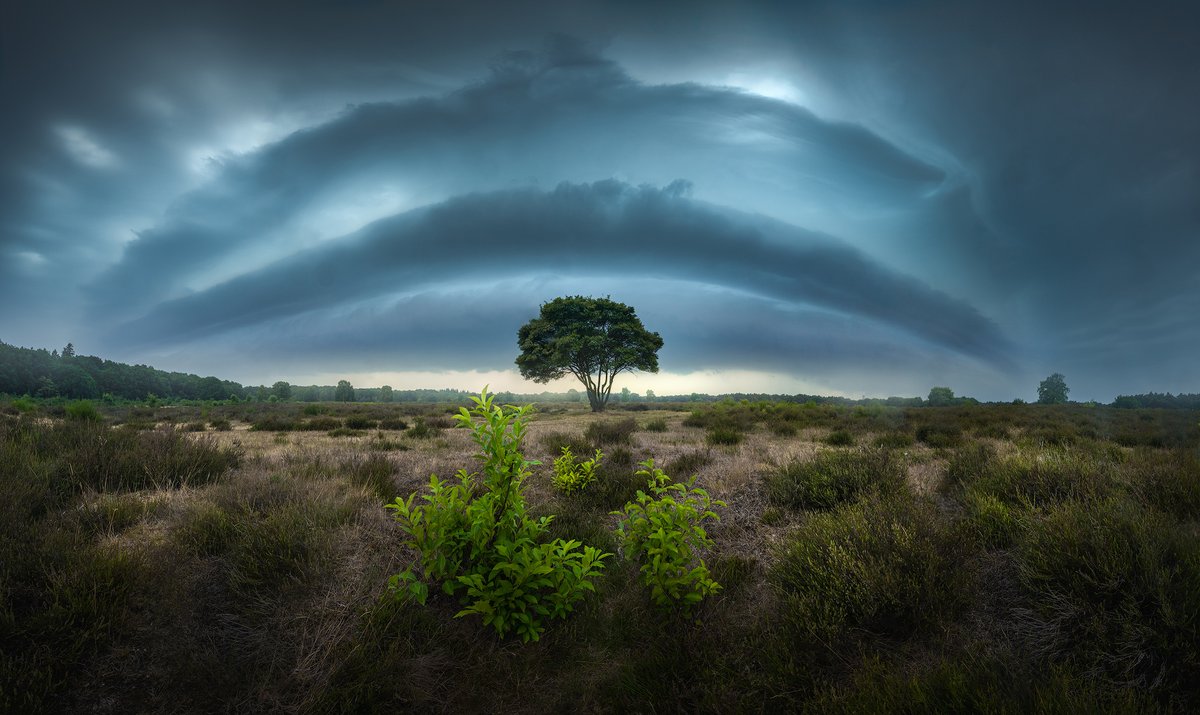 Some good storms made their way over The Netherlands yesterday. I positioned myself to capture this shelf.

#weeronline #buienradar #Shelfcloud