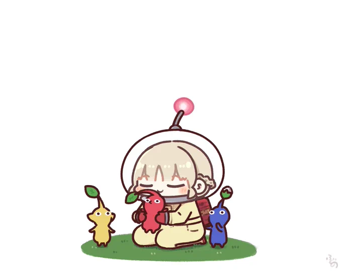 クレアさんとピクミン #描いたよクレアさん 