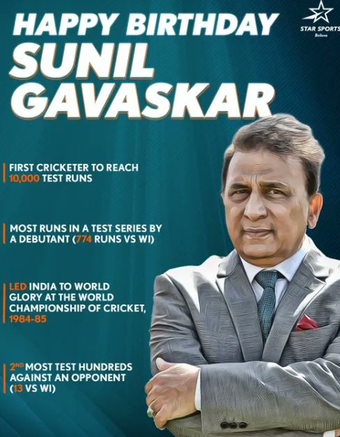 AmitJanmejay's tweet image. A legacy that will stand the test of time ✨   #HappyBirthdaySunilGavaskar #SunilGavaskar