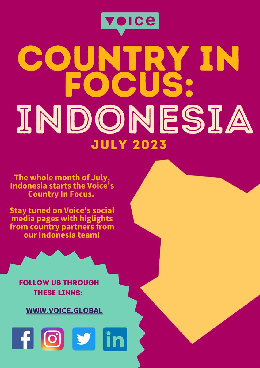 voicetweetz's tweet photo. #CountryInFocus lands in 🇮🇩. Our Linking, Learning and Amplifier Officer in Indonesia, Giany Amorita Prastiwi, supported by the Linking and Learning Facilitator, @_pamflet , will share their grantee partners' work in a month-long reign dubbed Country in Focus.
#CountryInFocusID https://t.co/TDRuEB7VUB