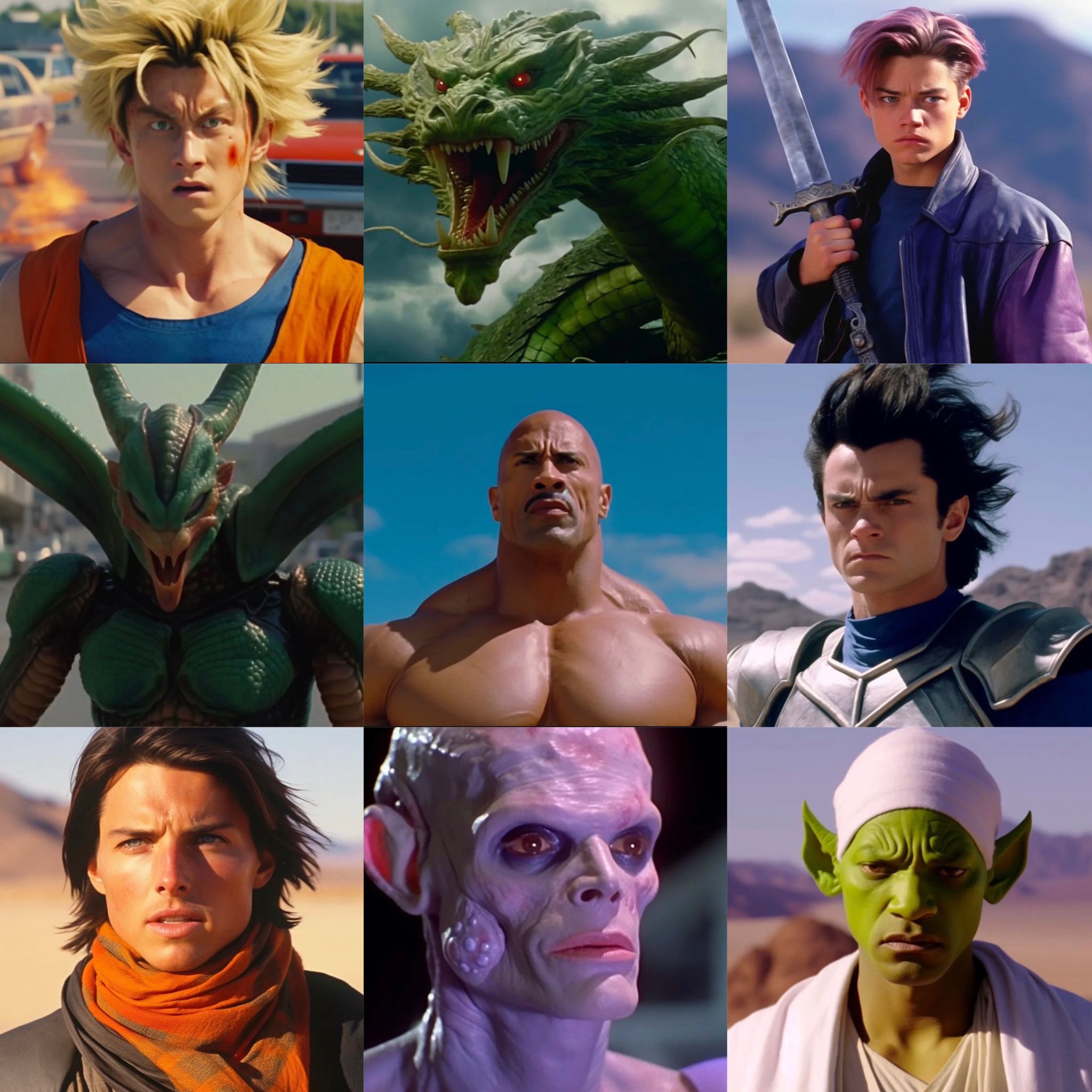 Assim seria um filme de Dragon Ball Z com estrelas de Hollywood:  Inteligência artificial imagina Will Smith como Piccolo