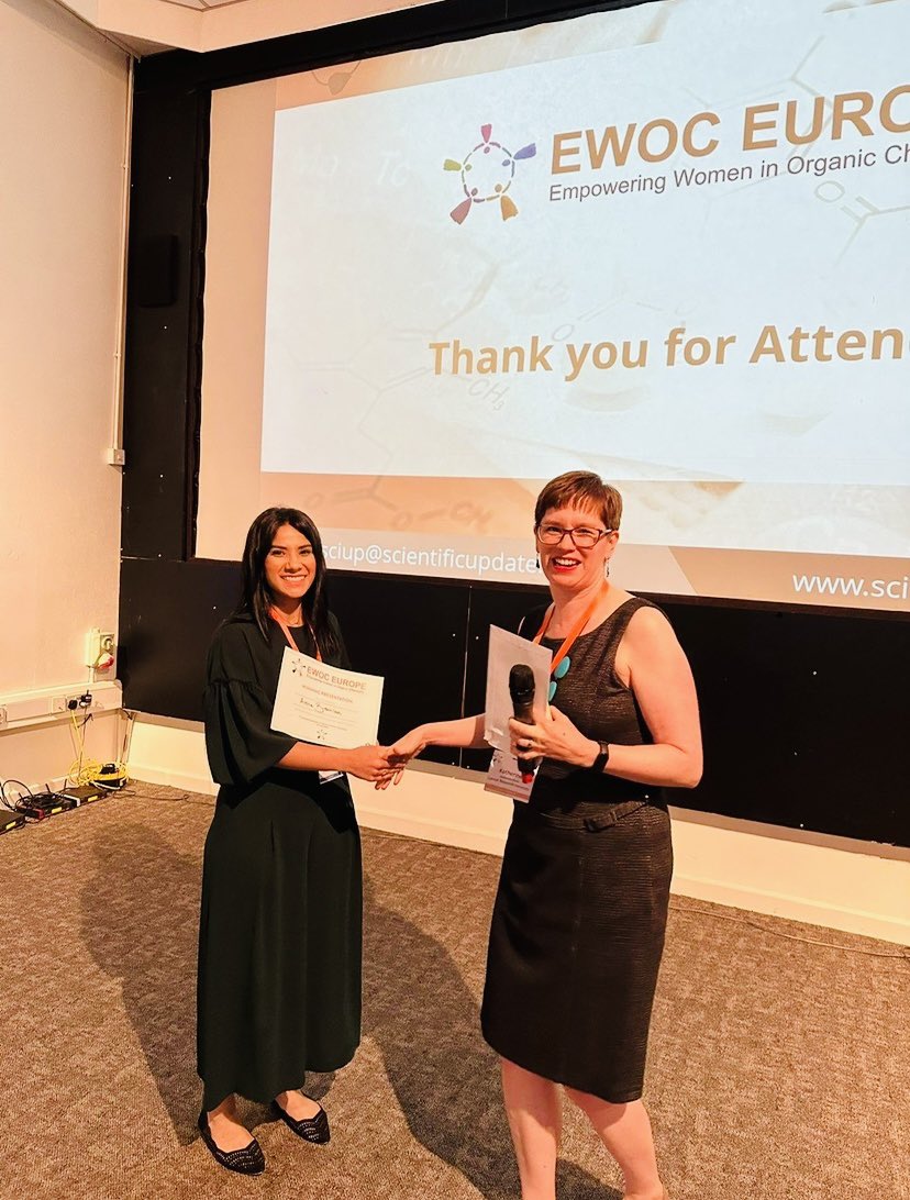 Aisha N. Bismillah 🍉 (@anbismillah) on Twitter photo A little bit late to post but thanks <a href="/SciUp/">Scientific Update</a> for organising an amazing #EWOC conference - with inspiring talks/research ☺️ Thanks for awarding me with the 1st place oral presentation prize on my research 🥳
Check it out: nature.com/articles/s4155…
<a href="/mcgonigalgroup/">mcgonigalgroup</a> <a href="/ChemistryatYork/">Chemistry at York</a> A little bit late to post but thanks <a href="/SciUp/">Scientific Update</a> for organising an amazing #EWOC conference - with inspiring talks/research ☺️ Thanks for awarding me with the 1st place oral presentation prize on my research 🥳
Check it out: nature.com/articles/s4155…
<a href="/mcgonigalgroup/">mcgonigalgroup</a> <a href="/ChemistryatYork/">Chemistry at York</a>