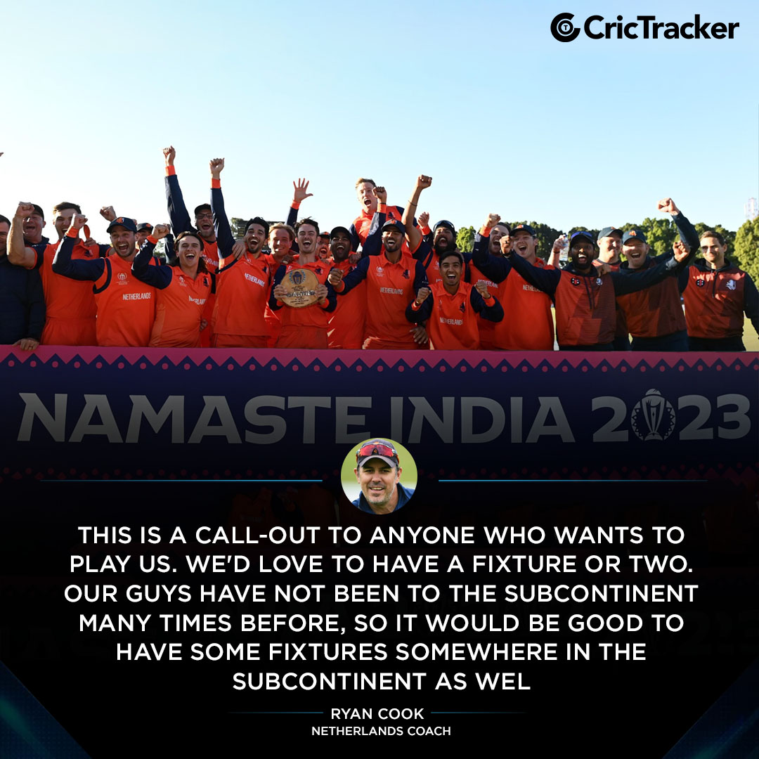 Netherlands Men's coach urges for match opportunities ahead of the ICC World Cup 2023 in India.

#CWCQualifiers #Netherlands