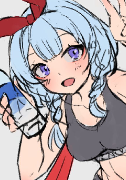 このあと線画かくのめんど!!! 