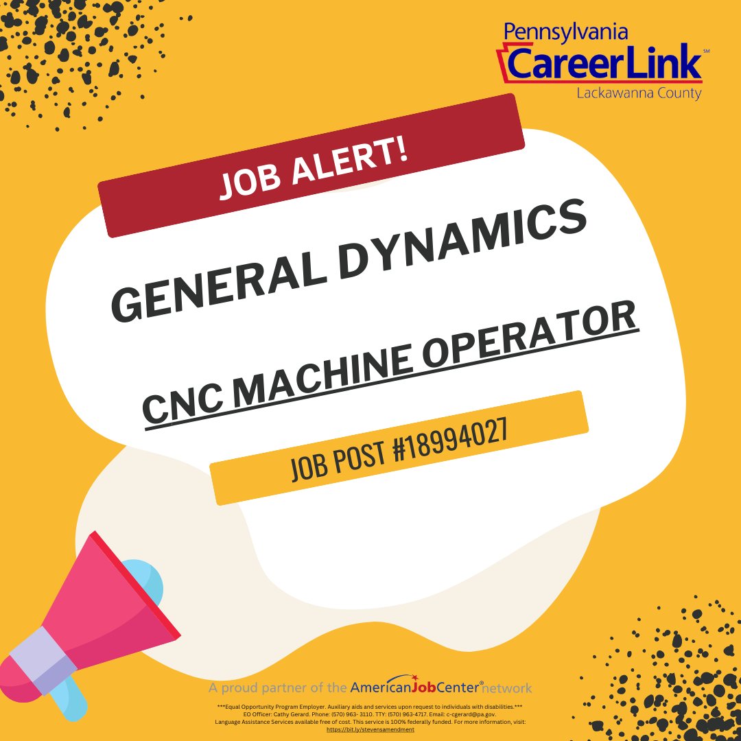 General Dynamics is hiring for CNC Machine Operator! Do you think this position is a good fit for you? Apply now!
conta.cc/3XF14vE