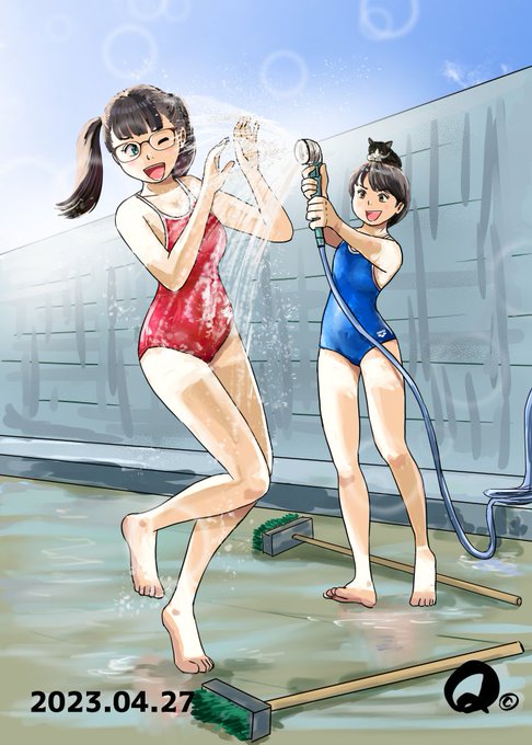 #夏の創作クラスタフォロー祭り 夏 プール ARN-75 