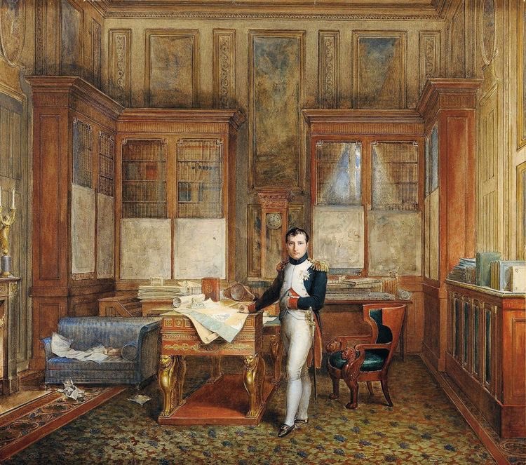 Pauline Bonaparte “Unofficial” on Twitter "Napoleon Bonaparte, in his office at the Tuileries