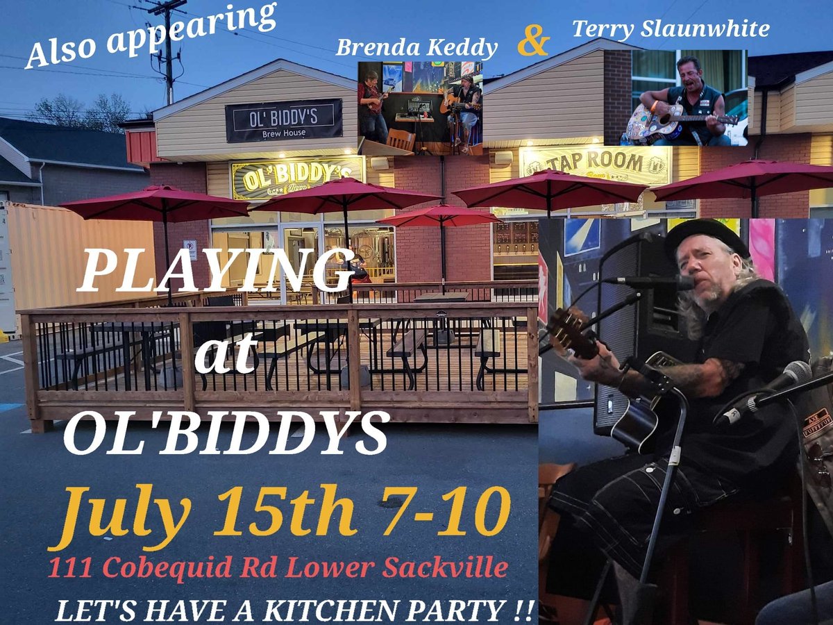 This Saturday.
Tell everyone.
Bring everyone.
In the taproom or on the patio, 

#livemusiclowersackville
#sackvillebrewery