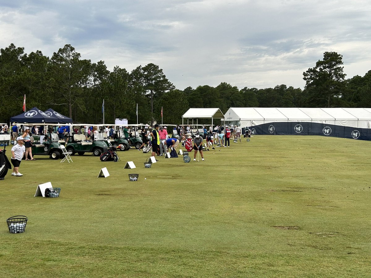 Jonathan_Bym's tweet image. And the second #USAdaptiveOpen is underway. Fayetteville’s Eli Villanueva with the first tee shot of the championship.