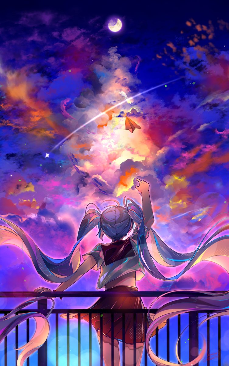 初音ミク「「貴方へ、最期の手紙を」 #初音ミク 」|めるのめる🎨(白雪とわ)のイラスト