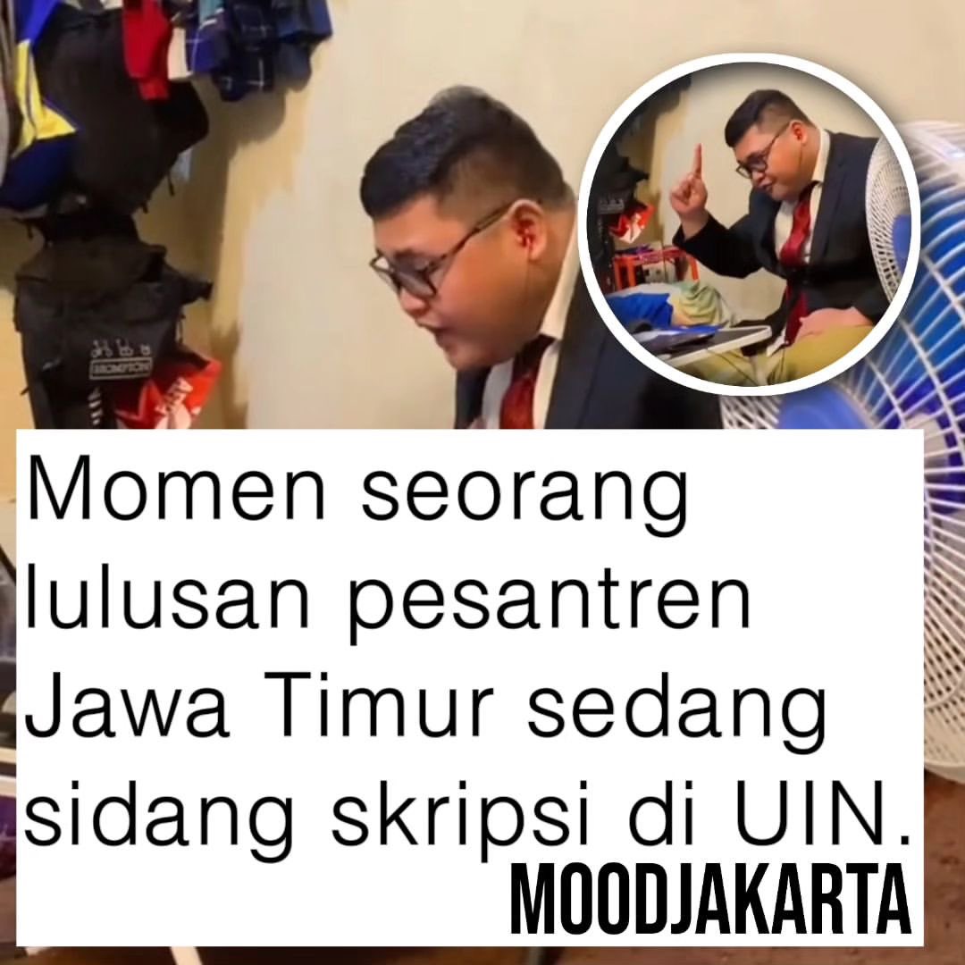 Ketika lulusan pondok pesantren Jawa Timur sedang disalah oleh dosen ketika sidang skripsi di UIN 

[📸Tiktok/affan.sdt]