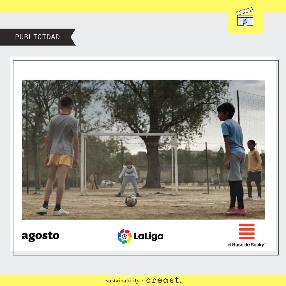 La campaña #LaFuerzaDeTodos de <a href="/LaLiga/">LALIGA</a> ⚽️ es #CarbonoNeutral. 🌳 

Desde #Creast nos hemos sumado a esas fuerzas midiendo las emisiones de CO2 finales generadas en este spot de <a href="/elrusoderocky_/">Elrusoderocky</a> y El Agosto TV.

🔗 youtube.com/watch?v=OhNiyi…