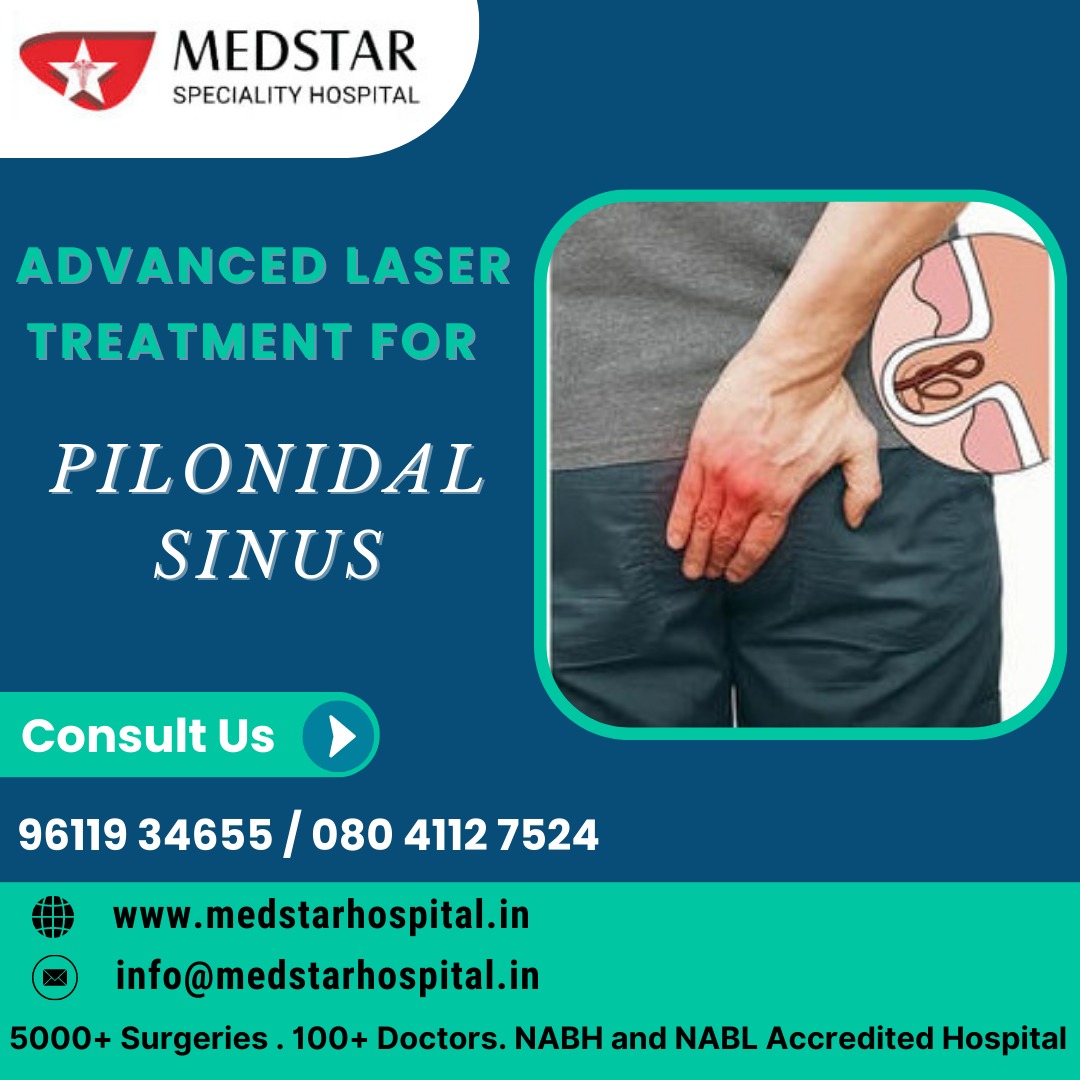 medstarspecial2's tweet image. Laser Treatment for Pilonidal Sinus 
Advantage is the patient can avoid a large wound and long recovery time and generally this patient can go back home the next day after the procedure.
#pilonidalsinustreatment #pilonidalsurgery  #medstarhospital #sahakarnagar #kodigehalli
