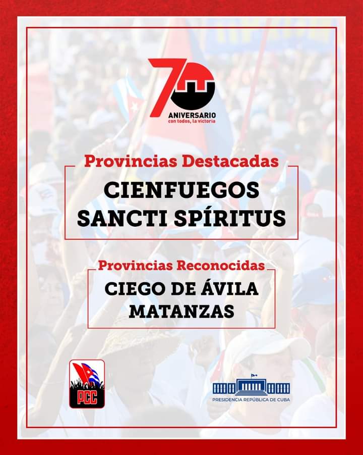 26 de julio: Día de la Rebeldía Nacional 
#70Moncada #ConTodosLaVictoria