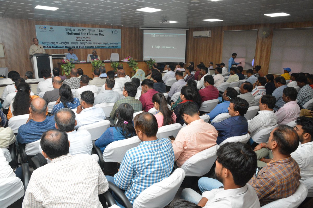 ICAR_NBFGR_LKO's tweet photo. @ICAR_NBFGR_LKO celebrated #NationalFishFarmersDay through awareness on “Report Fish Disease App”, “Millet-based fish farming”, “Application of Drones in Fisheries &amp; Aquaculture”, &amp; interaction with fish farmers. #ICAR #FarmerFirst #NBFGR @icarindia @FisheriesGoI @PIB_India 3/3 https://t.co/vT5cS0YpQQ