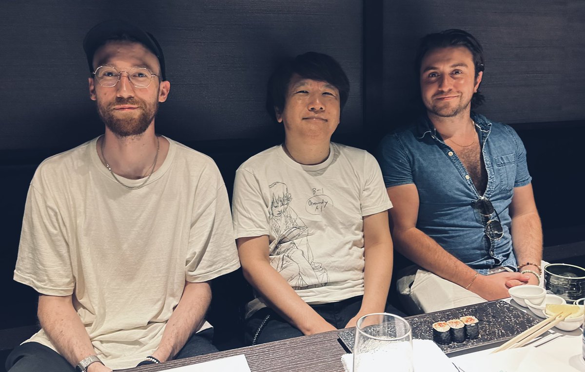 Jon Doyle @LostInCult (@jondoyledesign) on Twitter photo Had dinner with <a href="/Hiroki_Kikuta_E/">Hiroki Kikuta 🎮 MANA 🎮 KOUDELKA</a> the legendary director of Koudelka and the composer of Secret Of Mana. 🍣 Had dinner with <a href="/Hiroki_Kikuta_E/">Hiroki Kikuta 🎮 MANA 🎮 KOUDELKA</a> the legendary director of Koudelka and the composer of Secret Of Mana. 🍣