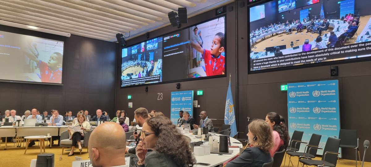 Important panel on #rehabilitation in emergencies and how/if prepared are we to respond. @PeteSkelton4 launching @WHO policy brief on strengthening rehabilitation in health emergency preparedness, readiness, response and resilience.
who.int/activities/str…

#rehabilitation2030