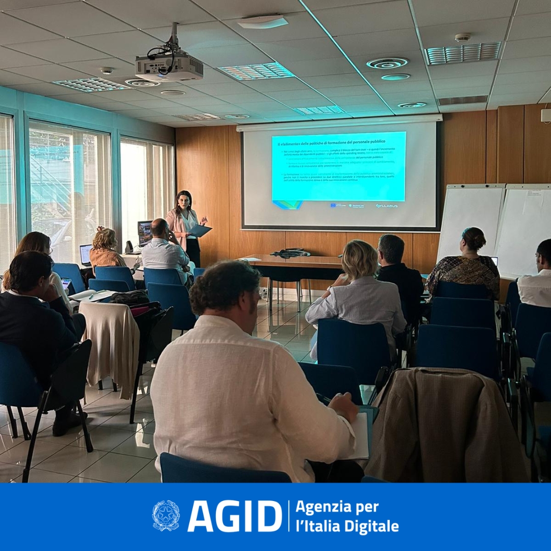 AgidGov's tweet photo. 💻Il 6 e 7 luglio si sono tenute presso la sede AgID due workshop dedicati al tema della E-Leadership con i responsabili della transizione digitale delle PA centrali e locali.
Maggiori dettagli qui👉https://t.co/16e0CJNaPy
#Eleadership #transizionedigitale #digitalizzazione https://t.co/mAf1YpnHa8