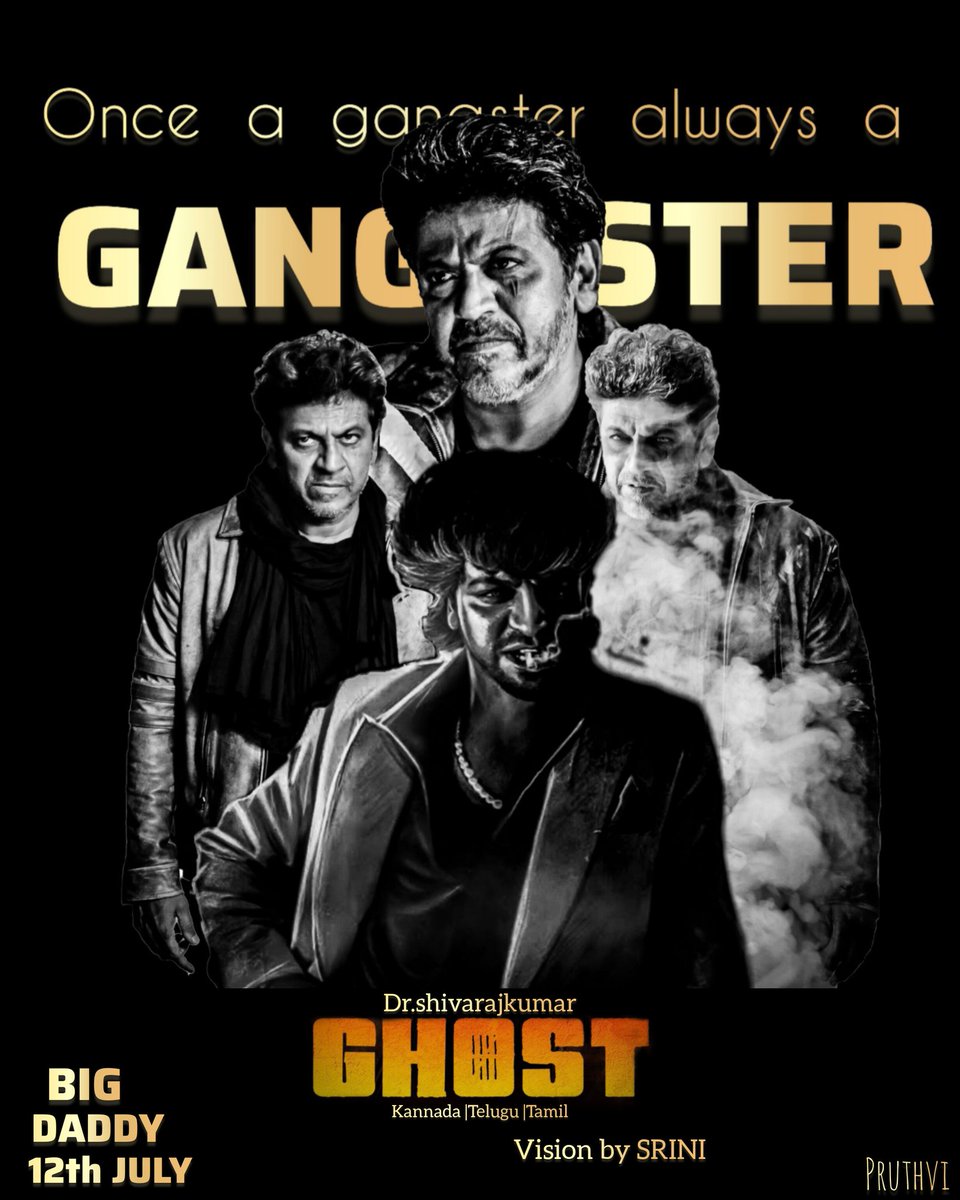 Namdu ondu irali😍
A small photo edit to celebrate the arrival of BIG DADDY🔥 <a href="/lordmgsrinivas/">SRINI</a>  #Ghost #BigDaddy #DrShivarajkumar